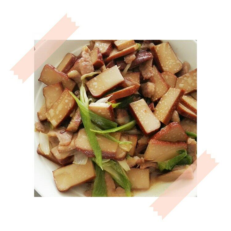 青椒鸡蛋干炒肉