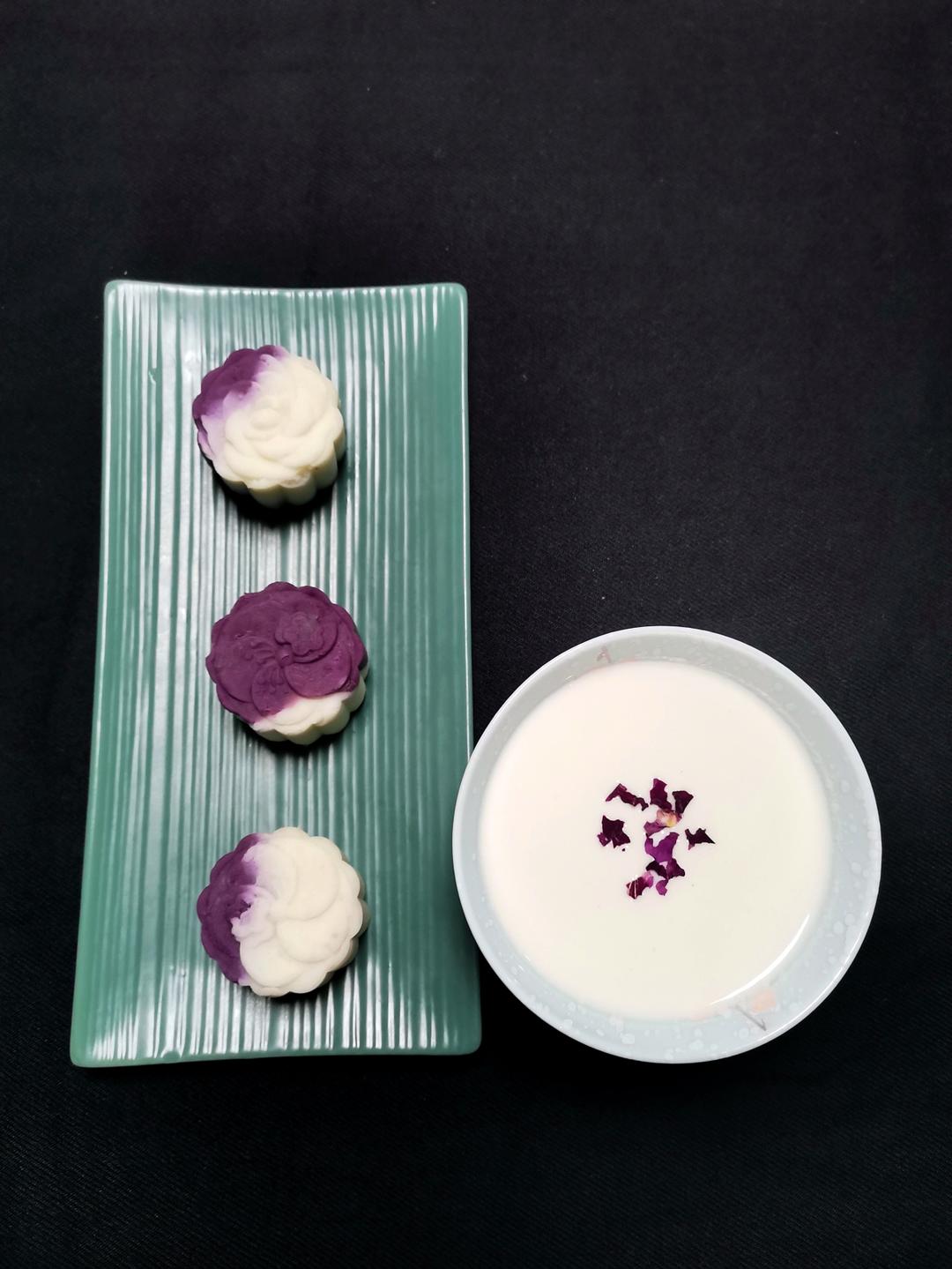 紫薯山药糕月饼