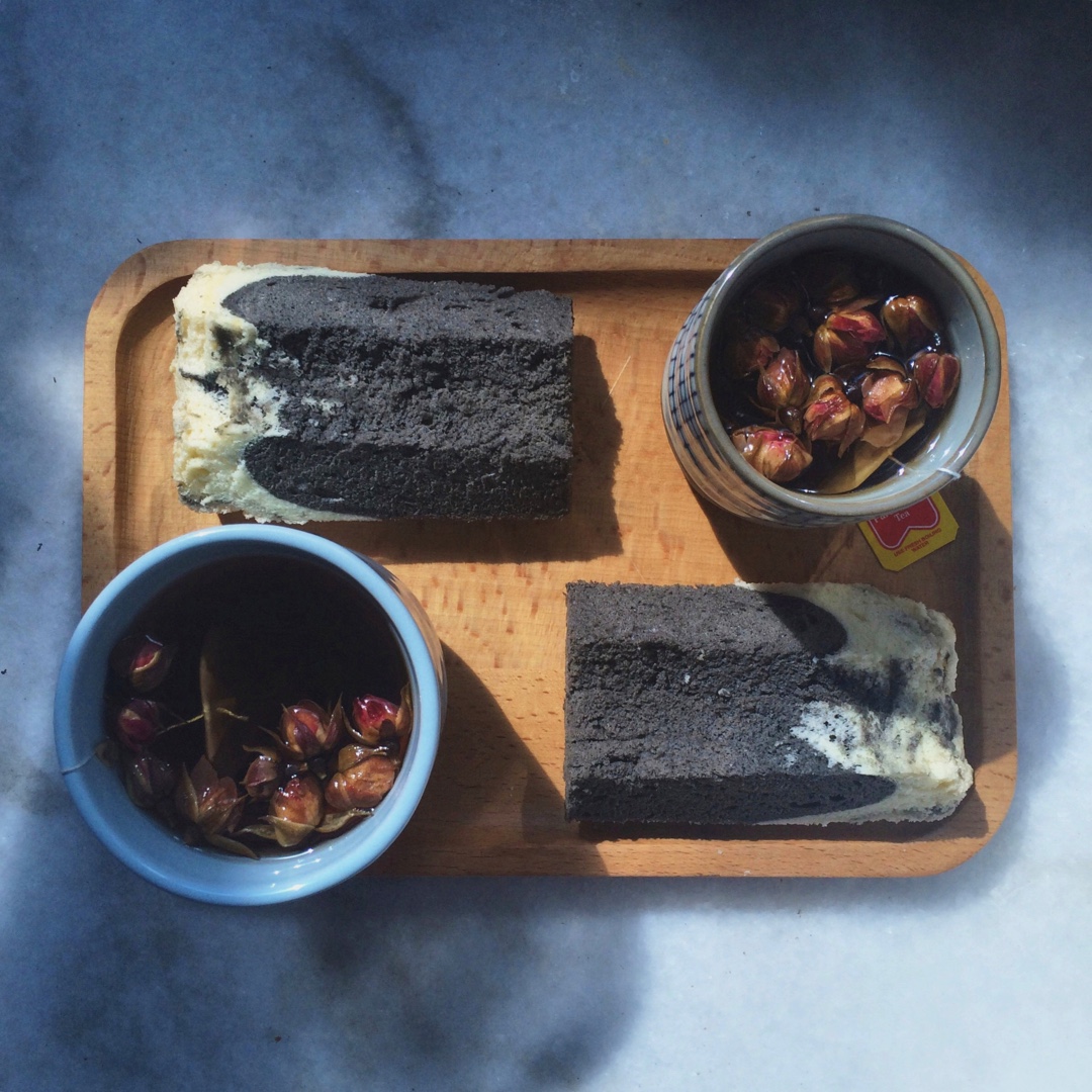 中岛老师的双层黑芝麻酱戚风