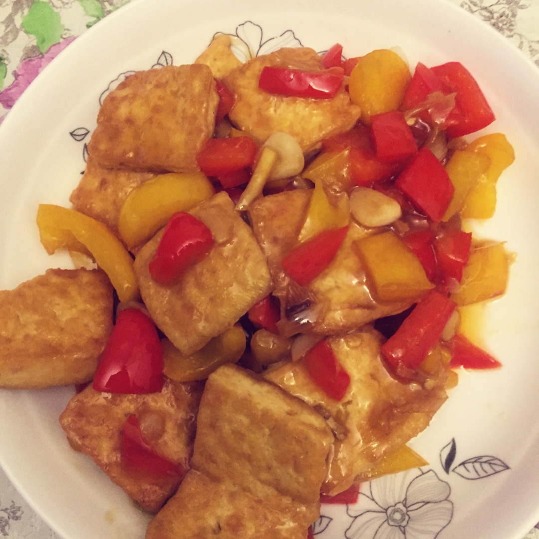 家常豆腐(彩椒版)
