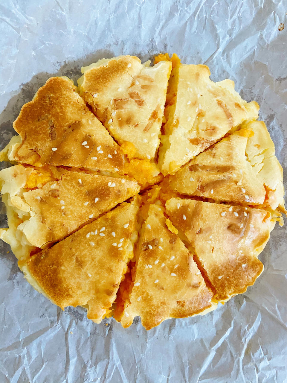 日食记【爆浆芝士红薯烤年糕】