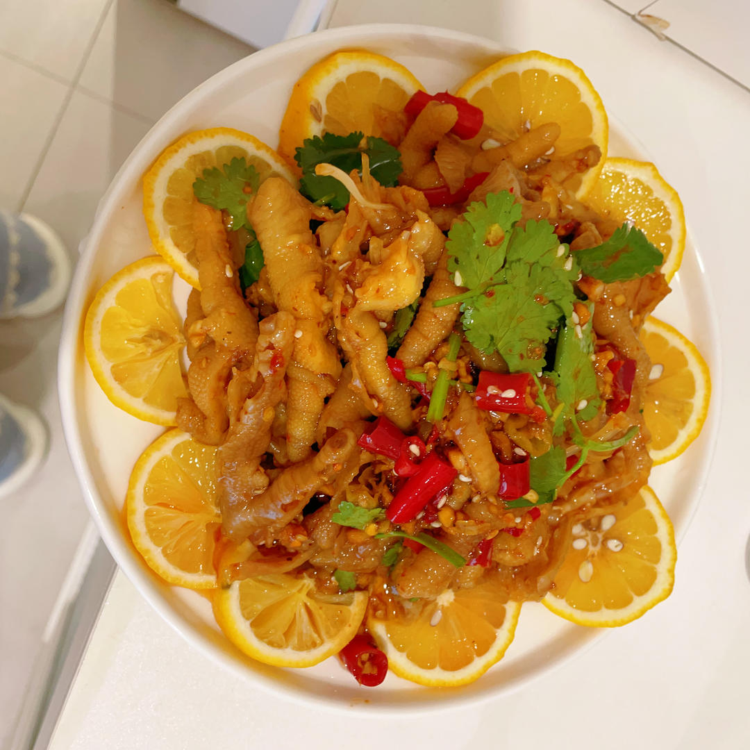 【柠檬酸辣鸡爪】自制超级无敌美味的网红鸡爪