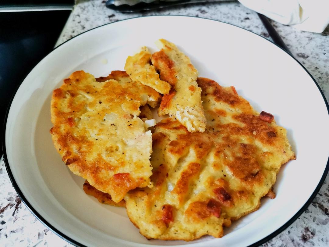 人见人爱好吃香喷喷的豆渣饼🤭🤭🤭