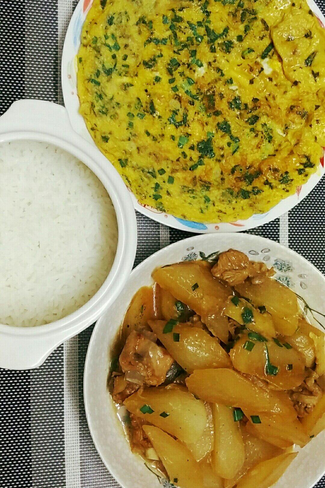 超级好吃的薄荷炒蛋