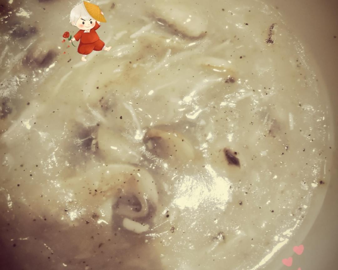马苏里拉奶酪口蘑汤羹