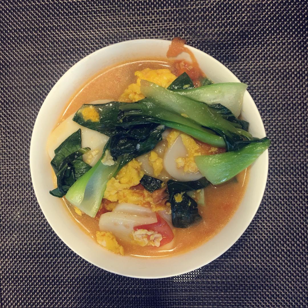 番茄汤年糕