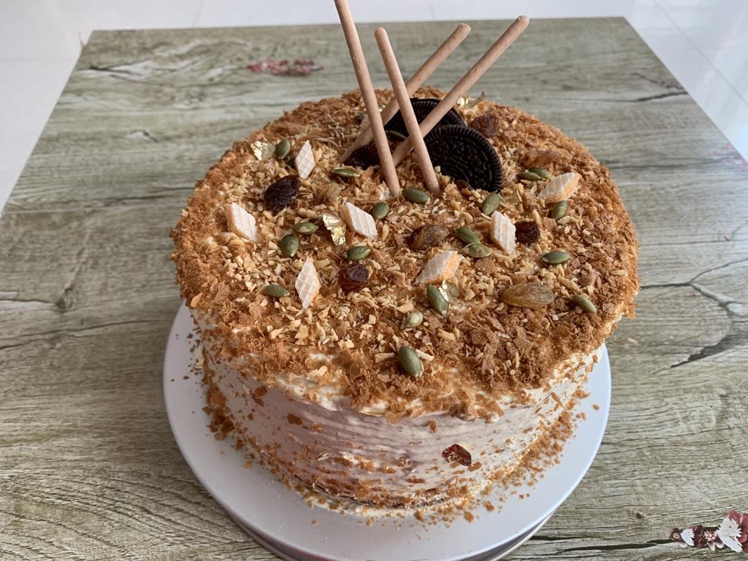 焦糖摩卡香蕉千层蛋糕