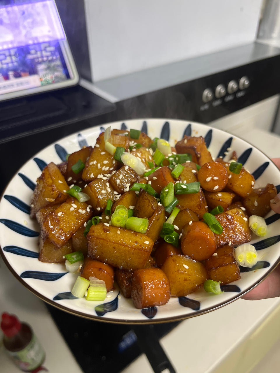 烧烤风味的土豆小香肠