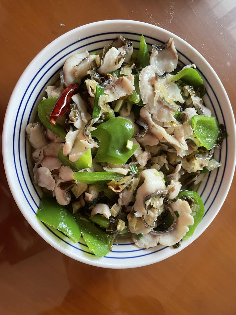 青椒黑鱼片（家常版）