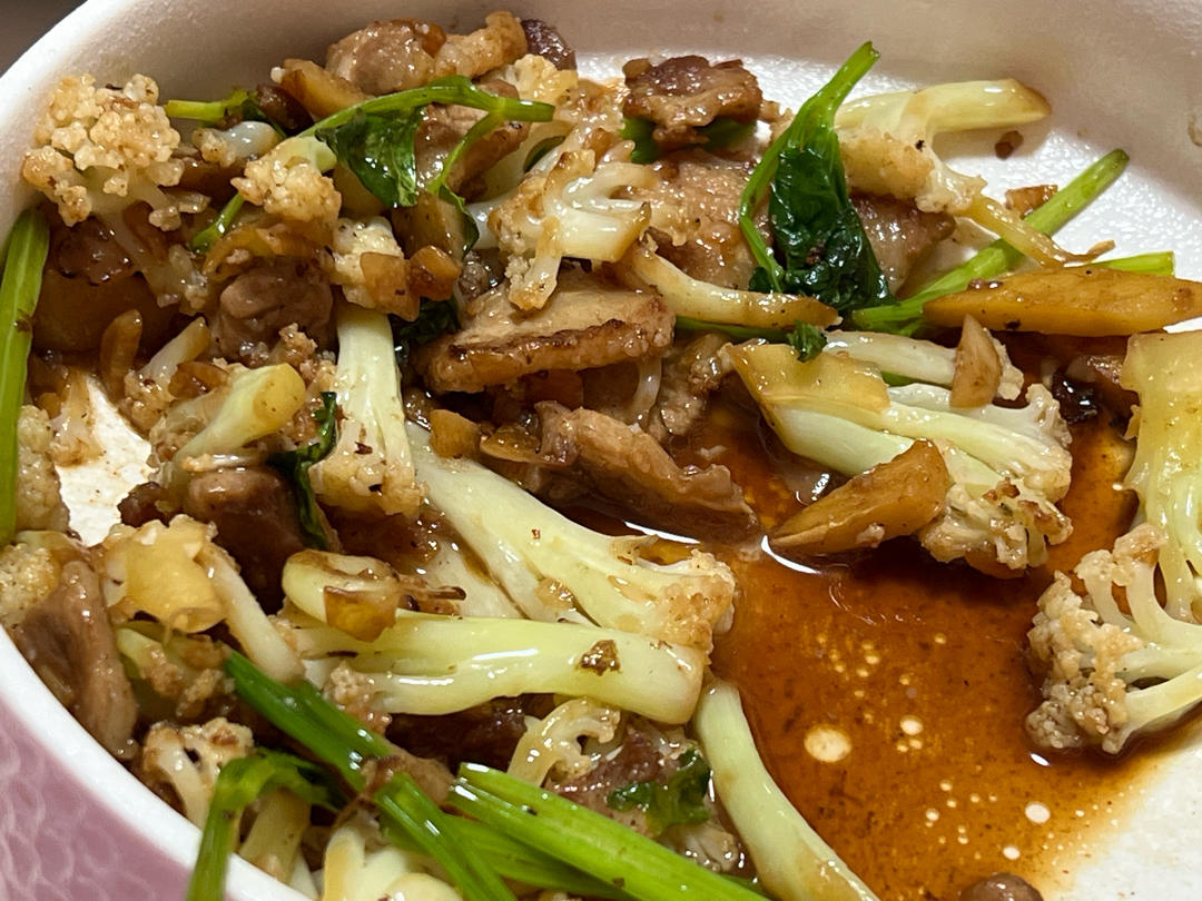 和饭店一个味道的干锅花菜