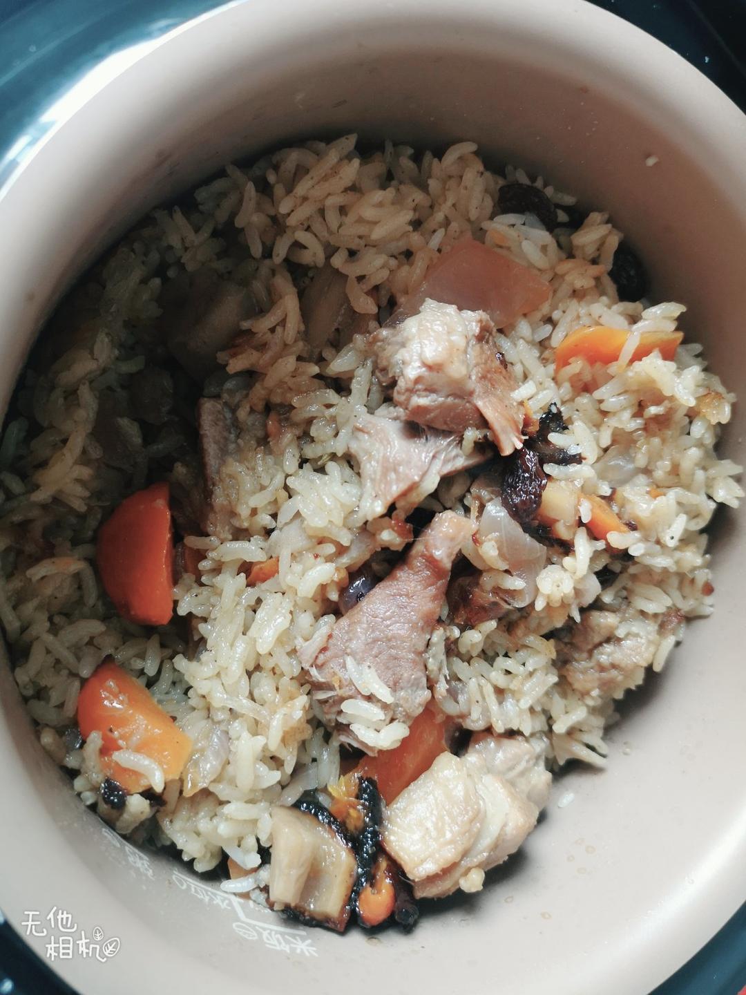 新疆孜然羊肉手抓饭（电饭煲）