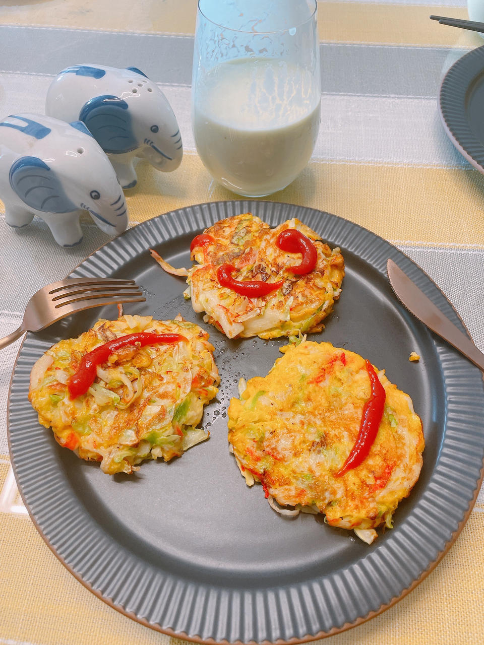 蟹肉棒蔬菜饼