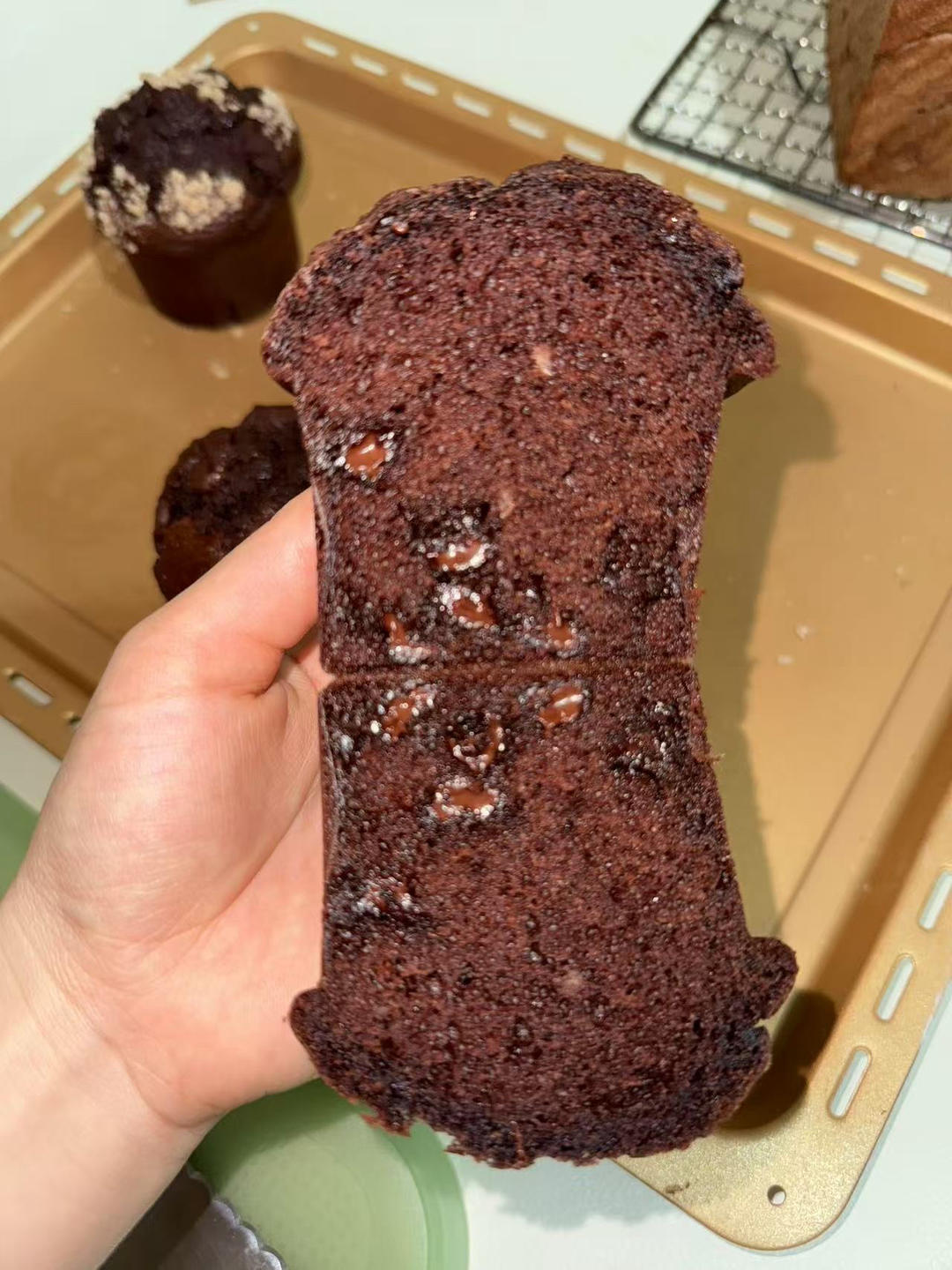 在家做巧克力蘑菇头麦芬蛋糕🍫
