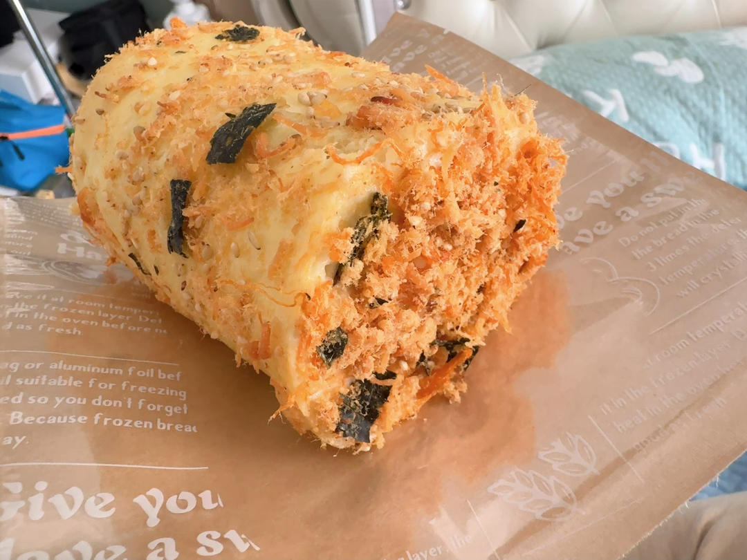 汤种肉松面包卷