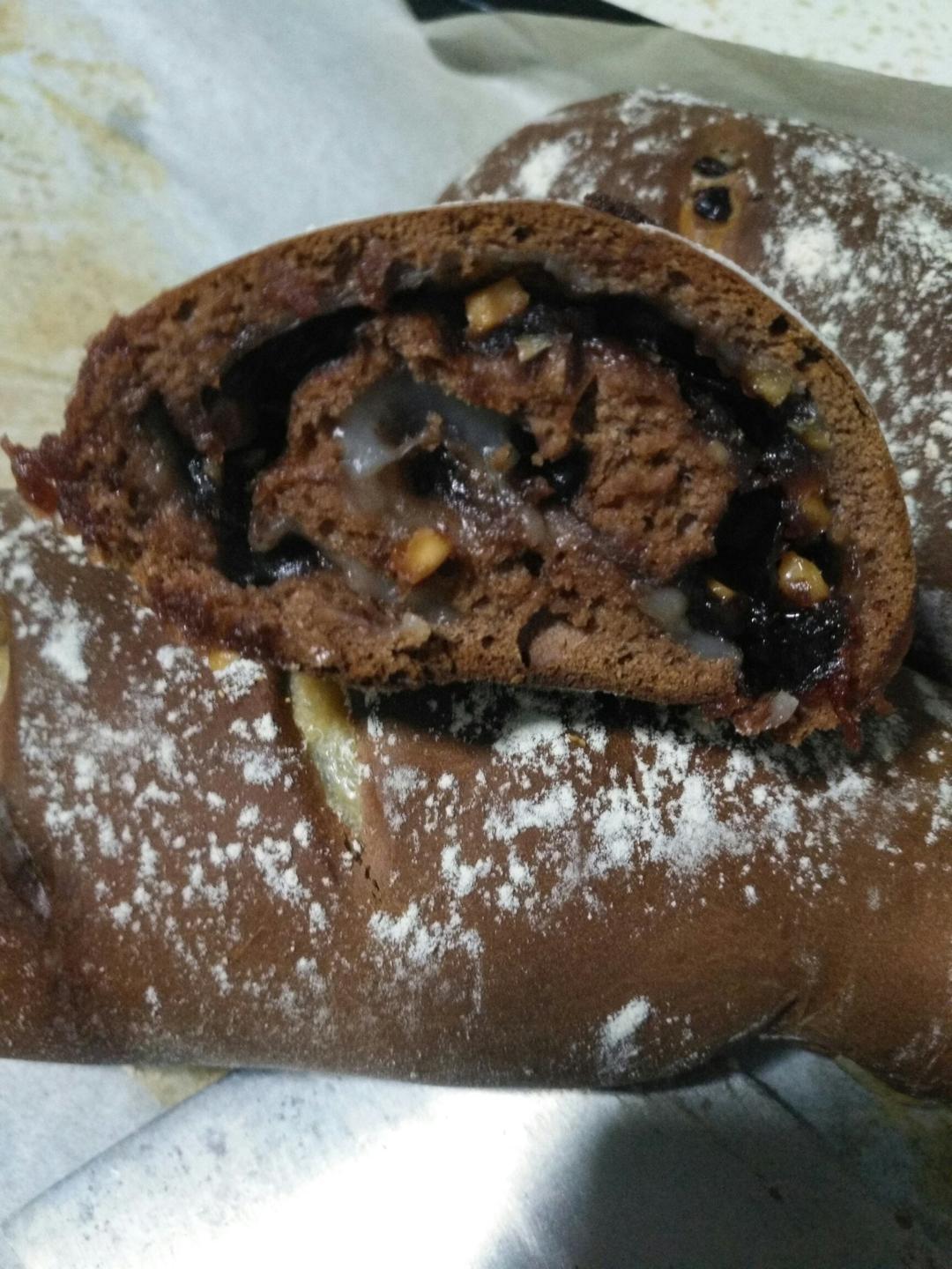 麻薯核桃夹心软欧包