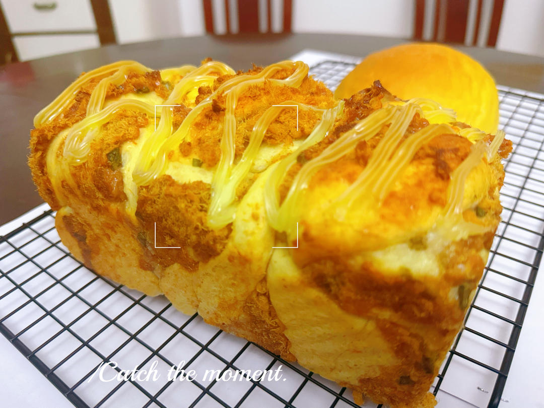 咸香松软～保姆级教程‼️葱香肉松手撕吐司