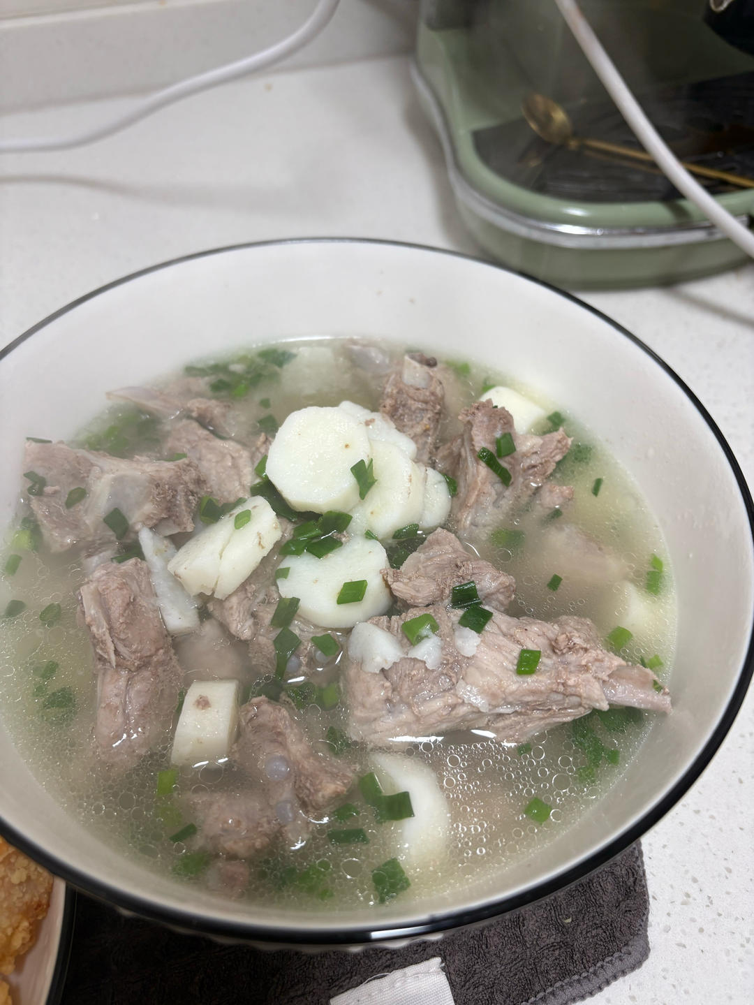 山药玉米排骨汤(超简单)