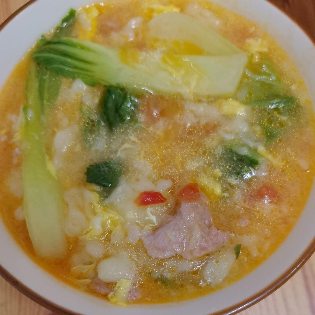 简单早餐-疙瘩汤