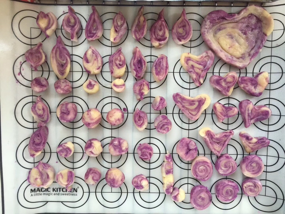 紫薯扭扭酥（简易无油皮版）