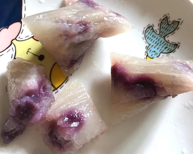 西米紫薯水晶粽的做法