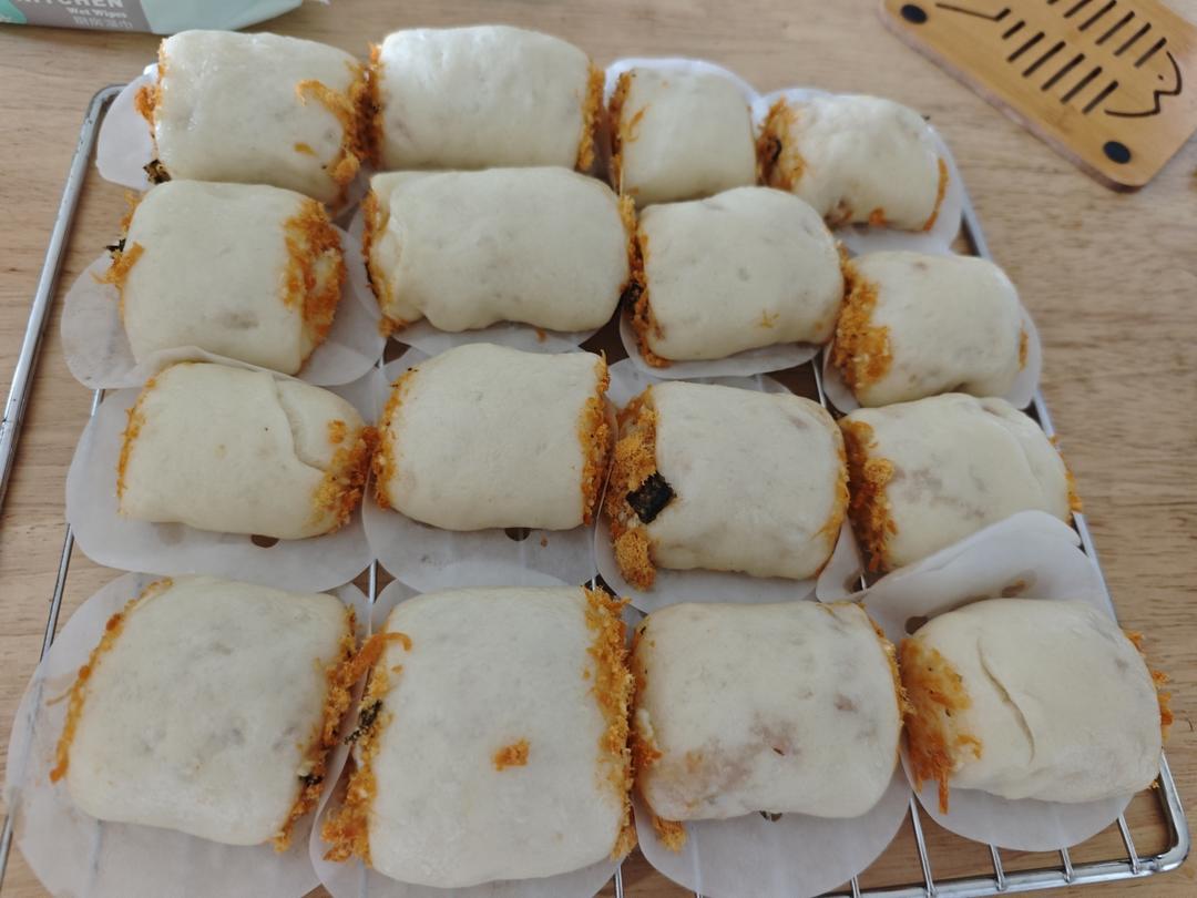 (一次发酵）好吃到停不下来的香甜肉松手撕馒头卷