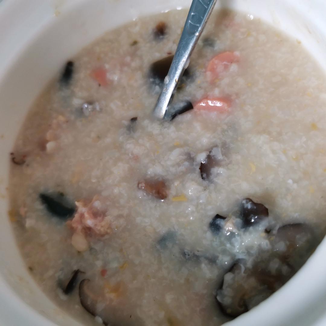 老火皮蛋瘦肉粥，老味道，家常做法