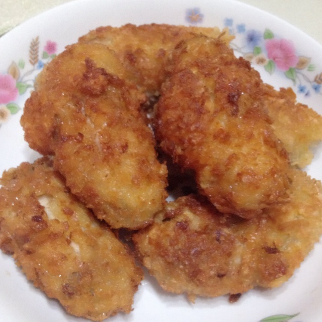 面包糠炸鸡翅
