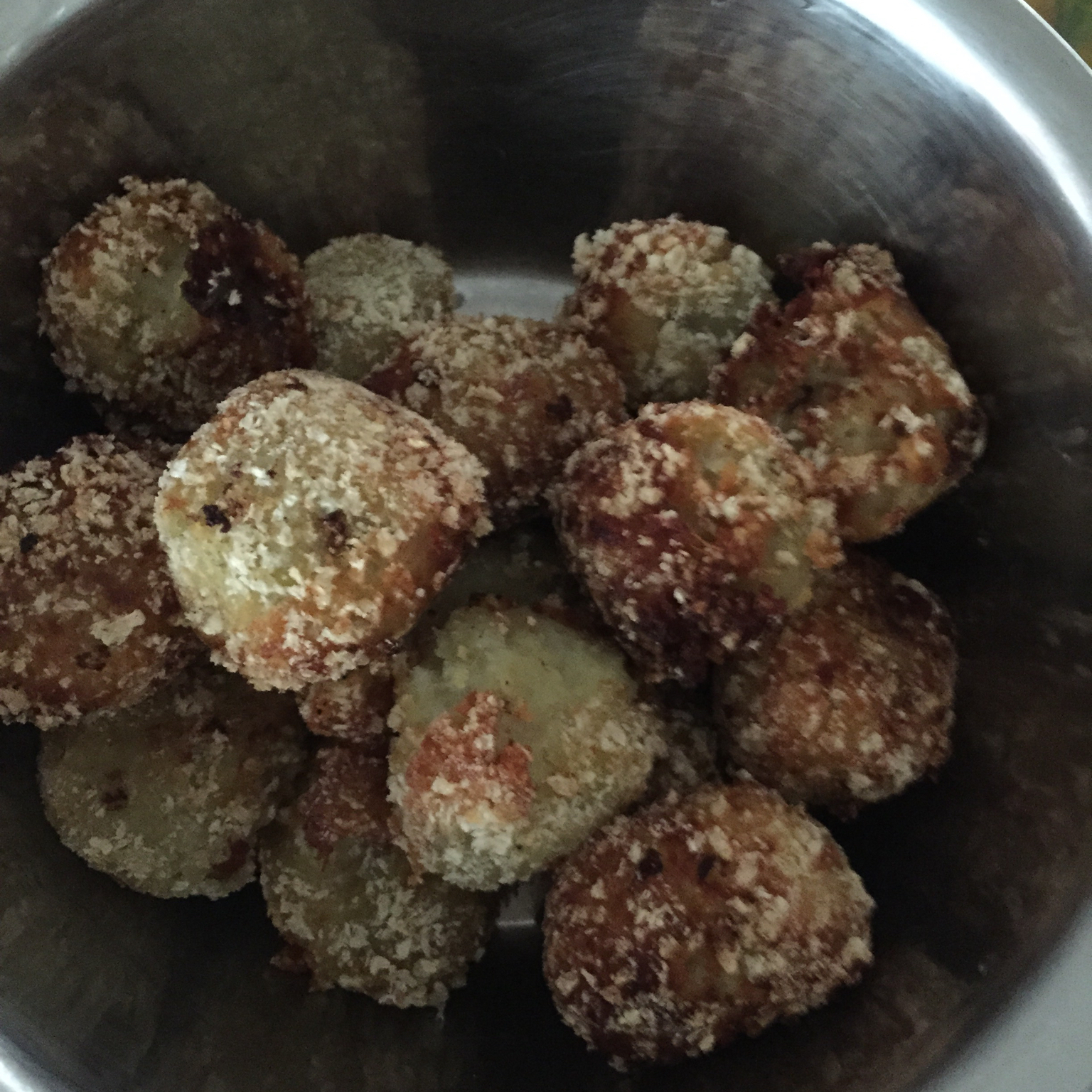 妈妈教炸的红薯丸子