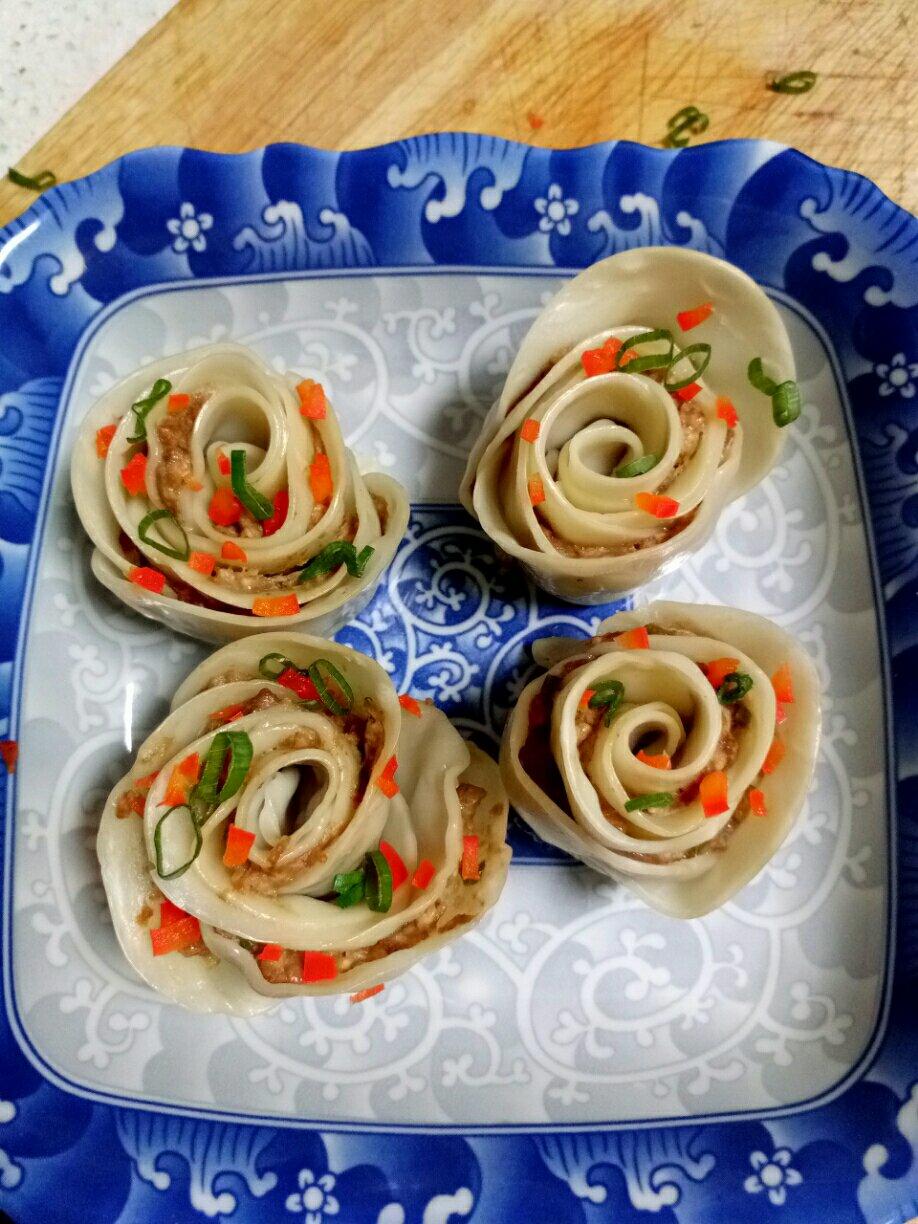玫瑰花饺