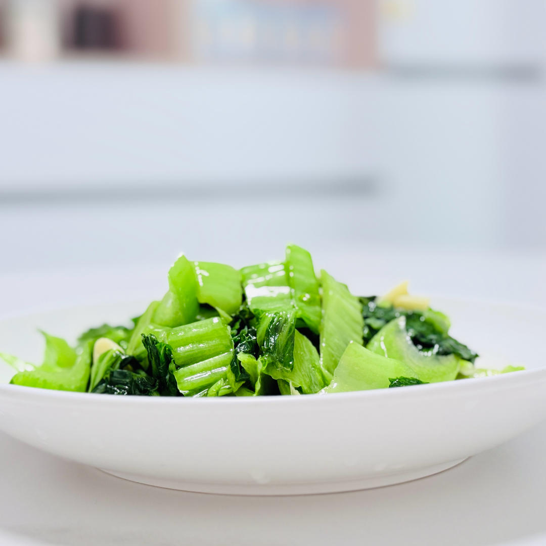 清炒芥（gai）菜｜大叶盖菜