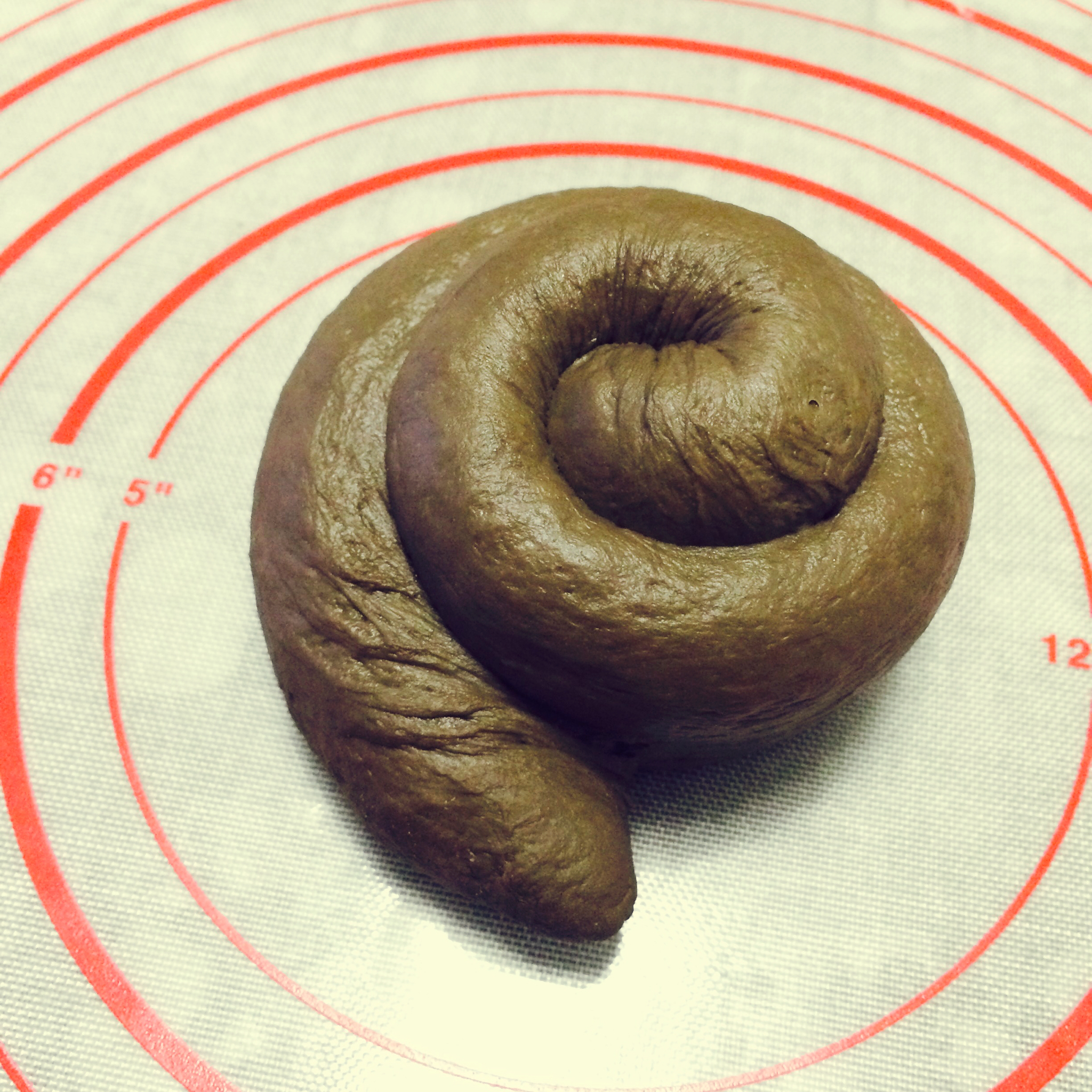 leezheng囍做的便便面包巧克力香蕉奶酪软欧