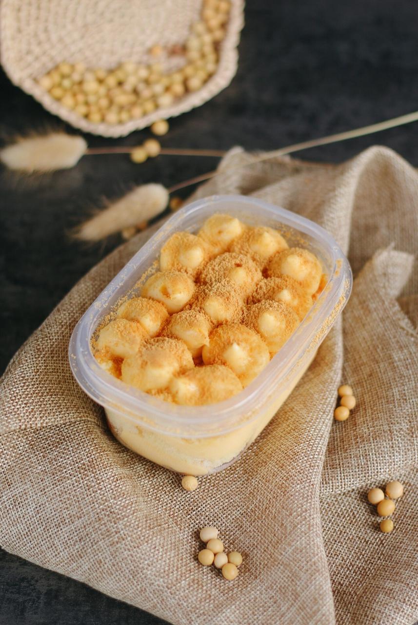 出门遇见小张做的日式豆乳盒子蛋糕