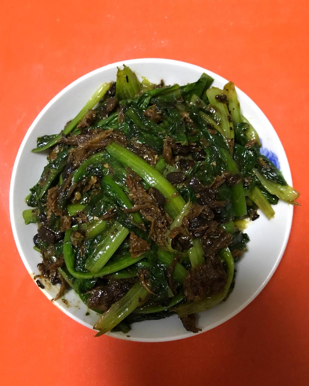 豆豉鲮鱼油麦菜