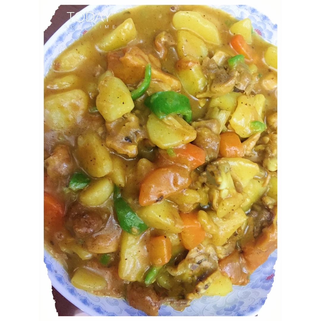 咖喱土豆鸡块