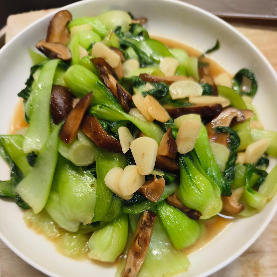 蚝油香菇油菜