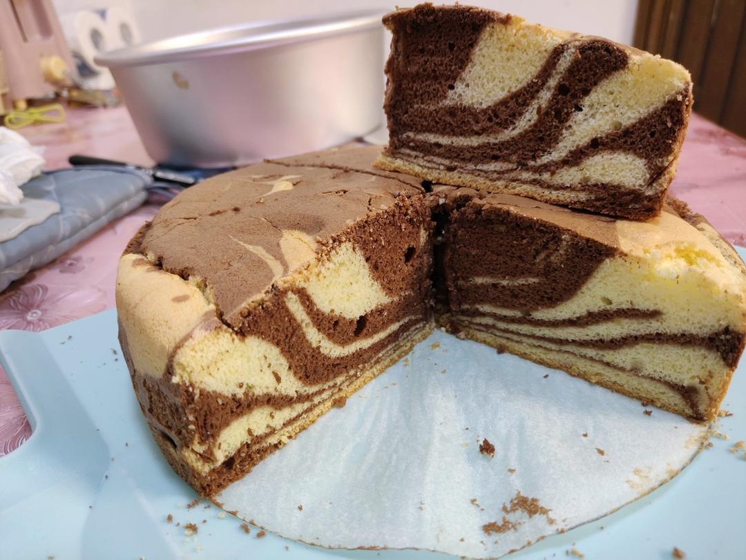 漂亮 斑马纹戚风蛋糕