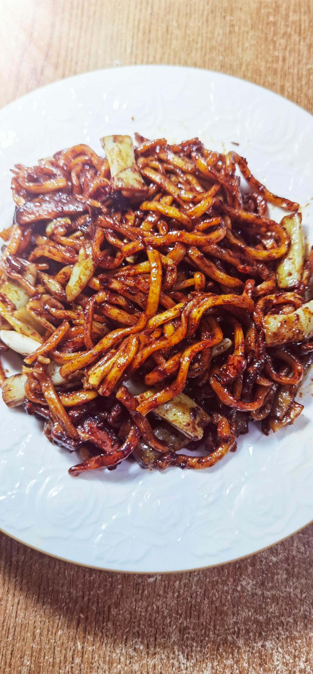 地道老北京扁豆焖面 豆角焖面 太好吃小心吃撑哦