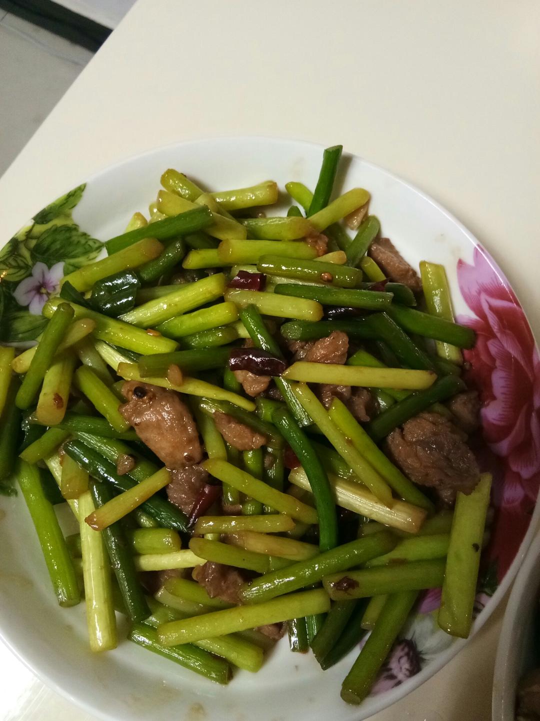 蒜苔炒肉