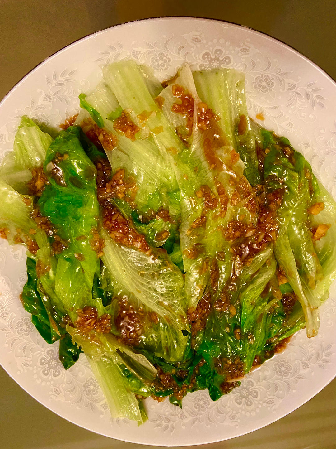 白灼生菜