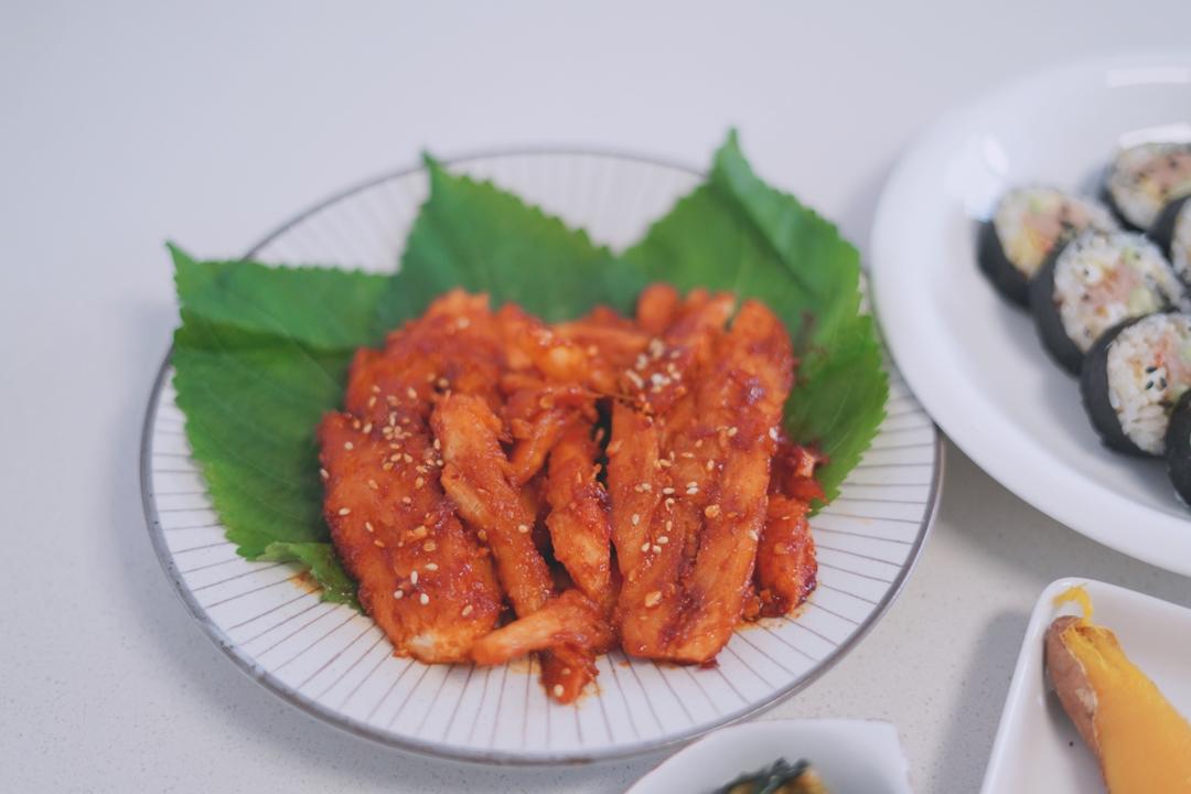 韩式料理煎沙参