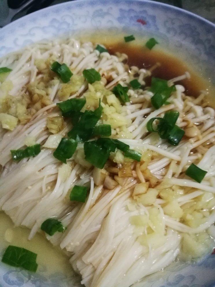 蒜蓉蒸金针菇