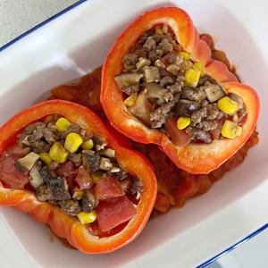 墨西哥番茄牛肉焗彩椒🌶的做法 步骤12