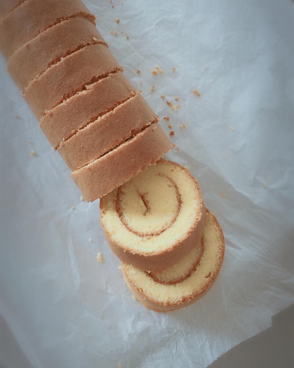 静享乐趣做的原味蛋糕卷