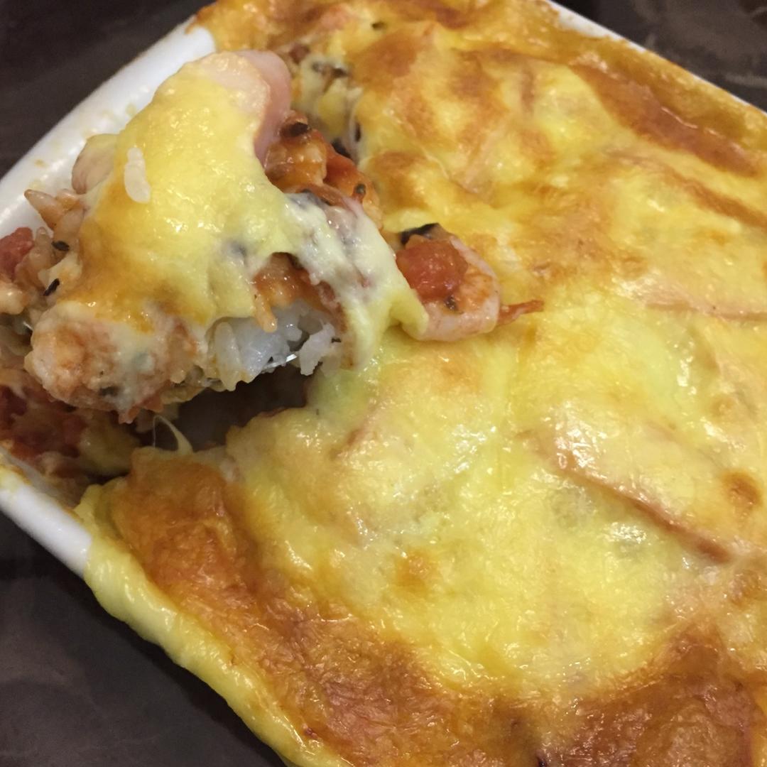 蕃茄肉酱奶酪焗饭