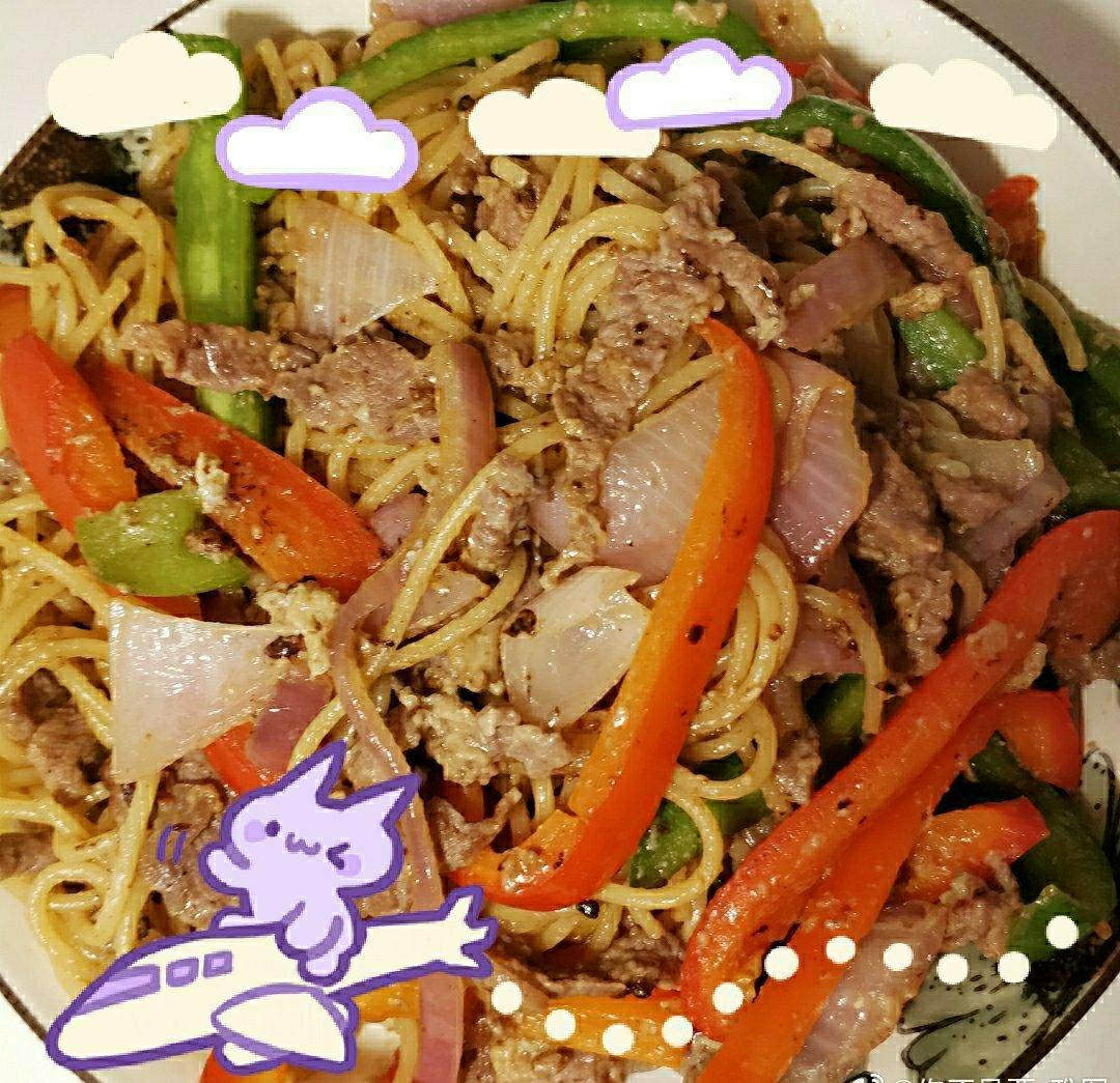 黑椒牛柳意面￨不输西餐厅的美味