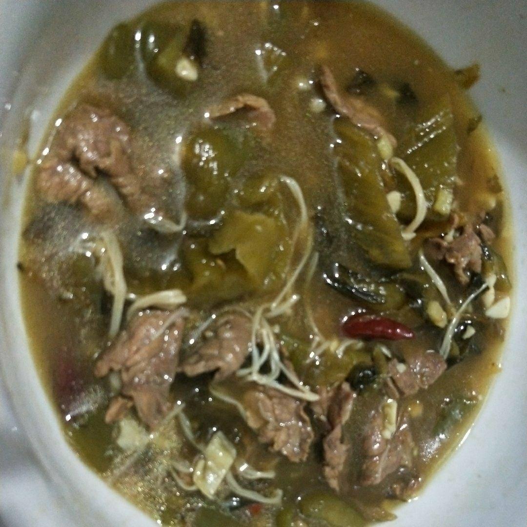 酸菜牛肉