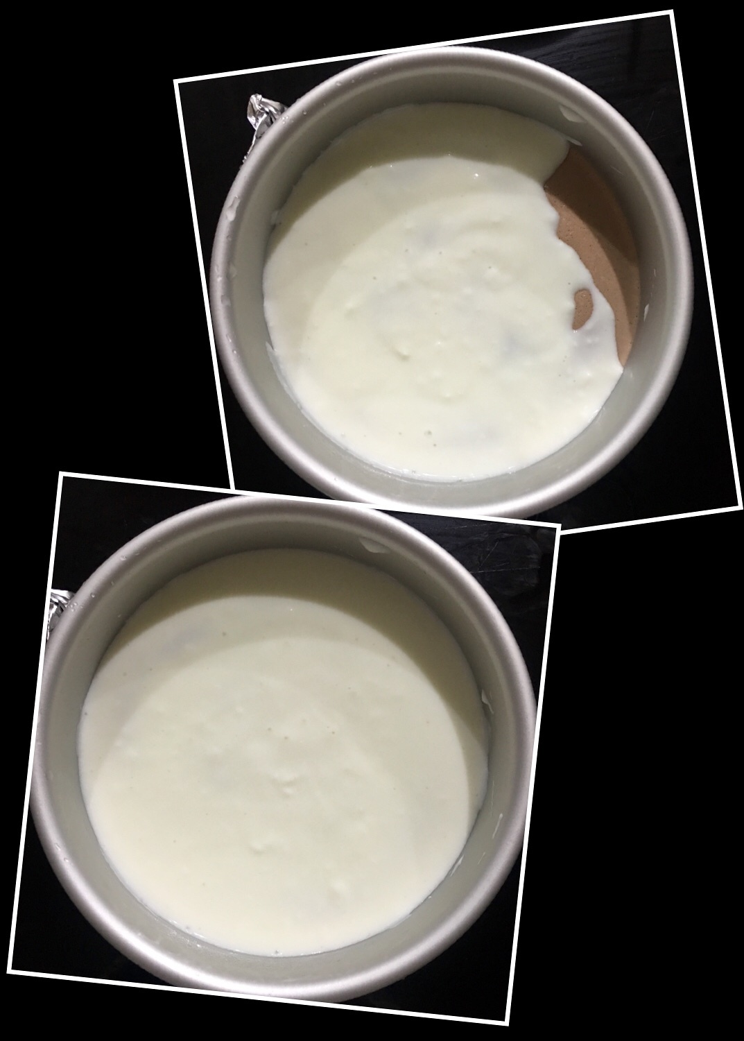 可可珍珠酸奶淋面慕斯的做法 步骤8