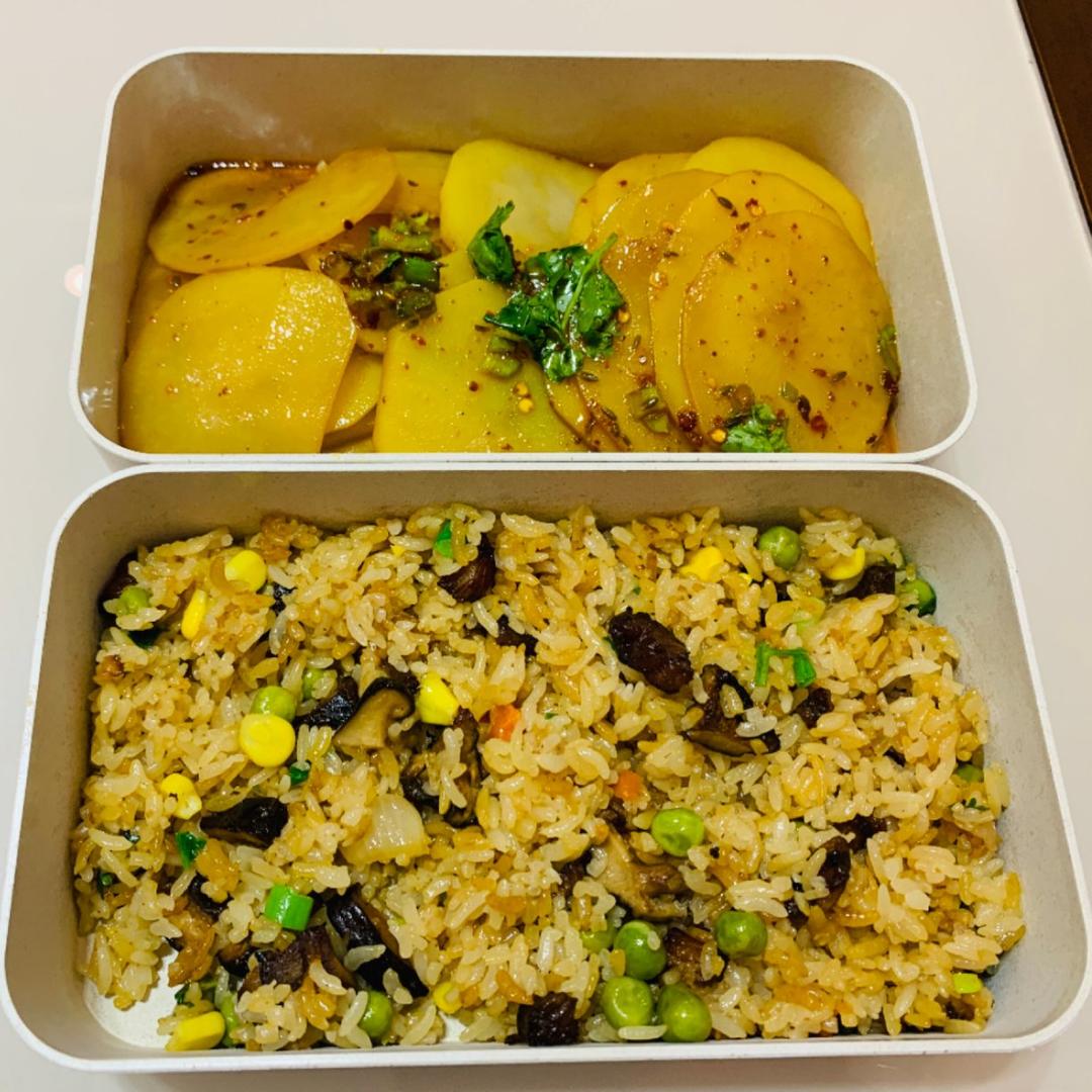 香菇腊肉饭