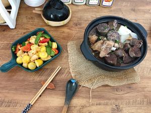 龙骨猪米肠汤的做法 步骤3