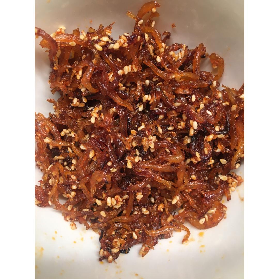 辣酱芝麻小银鱼